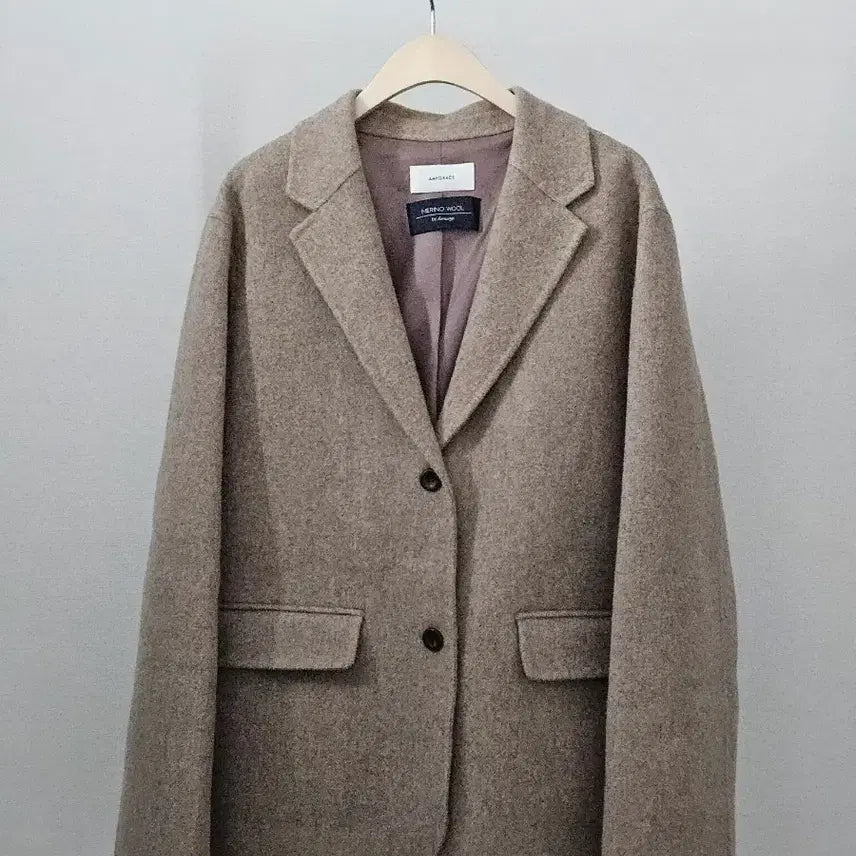 [BUNJANG] Amygrace Merino Wool Herringbone Handmade Jacket / [미착용/새상품]에이미그레이스 메리노울100% 헤링본 핸드메이드 자켓