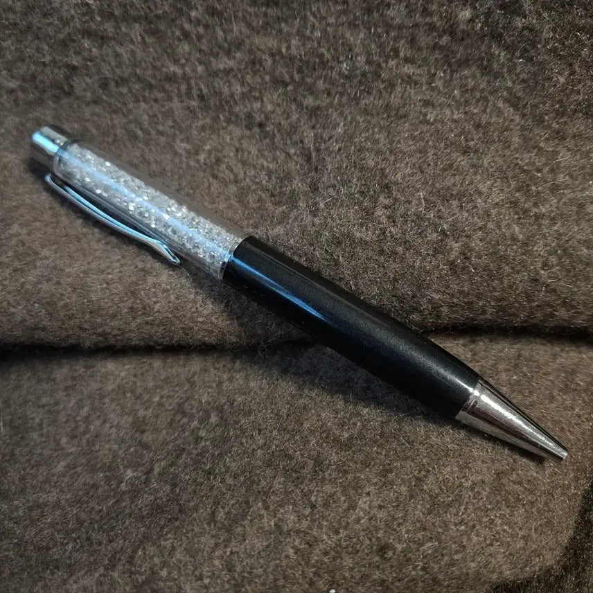 [BUNJANG] Swarovski Crystal Pen / 스와로브스키 정품 블랙 크리스탈 장식 볼펜