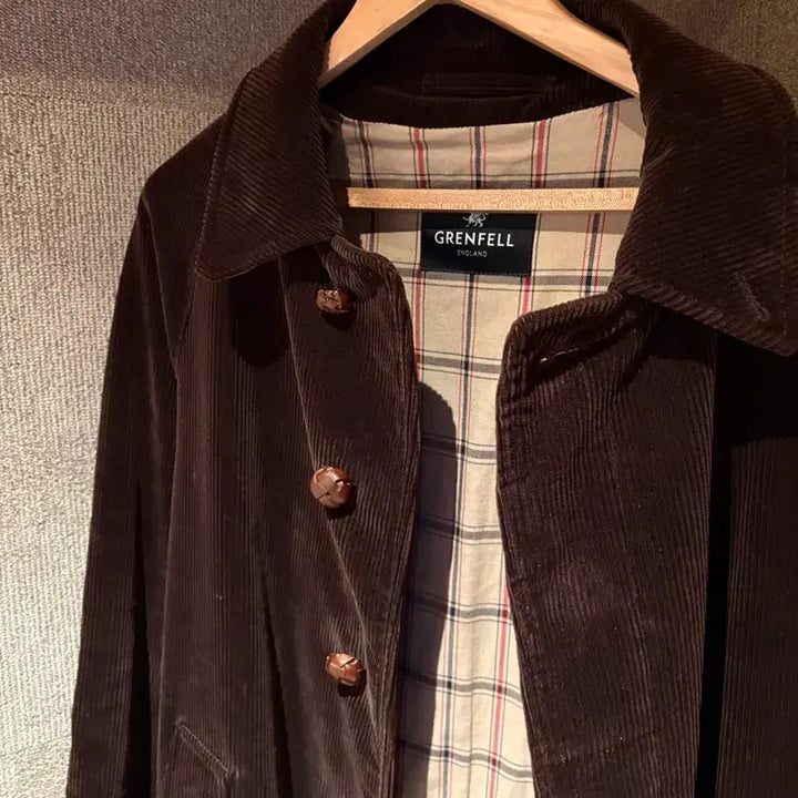 [BUNJANG] Grenfell Corduroy Balmacaan Coat / 그렌펠(grenfell) 코듀로이 발마칸 코트 40사이즈