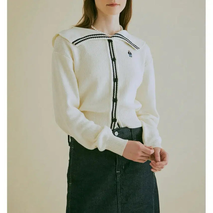 [BUNJANG] Who.A.U Sailor Cardigan / 후아유 세일러 가디건