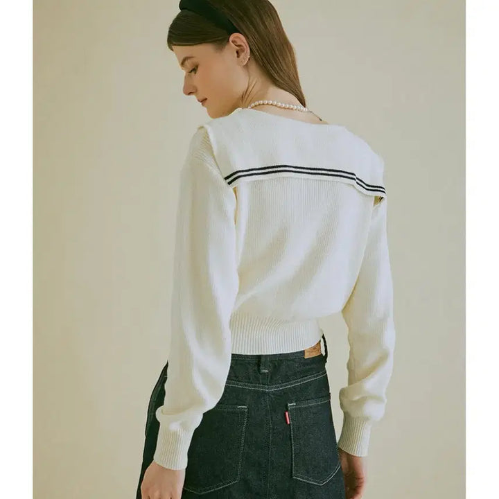 [BUNJANG] Who.A.U Sailor Cardigan / 후아유 세일러 가디건