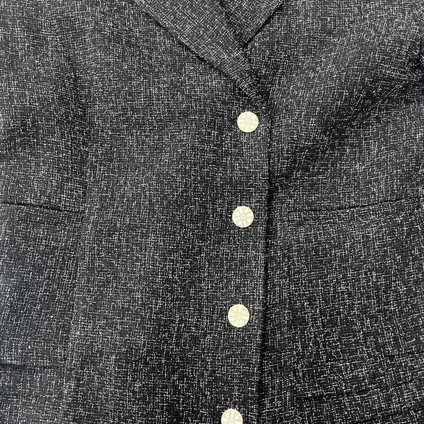 [BUNJANG] Roar Black Tweed Mini Dress / 로아르 블랙 트위드 원피스