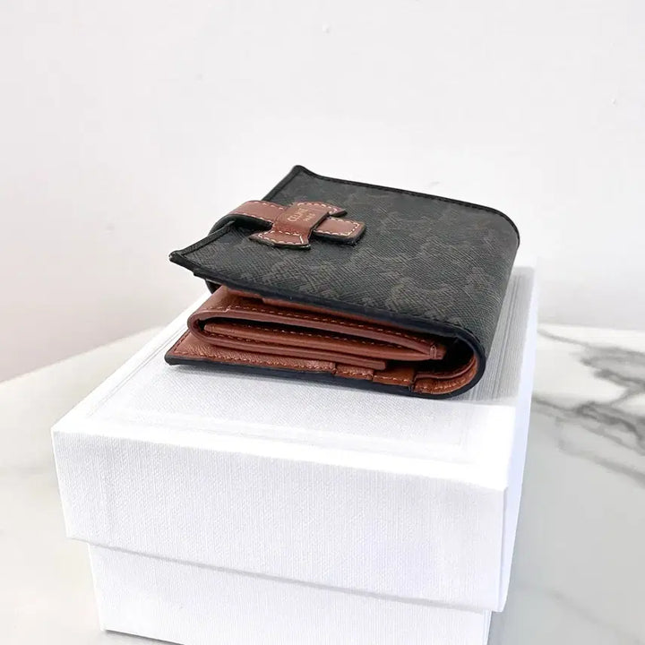 [BUNJANG] Celine Small Strap Bi-fold Wallet / [S급/정품] 셀린느 스몰 스트랩 여성 중지갑 반지갑