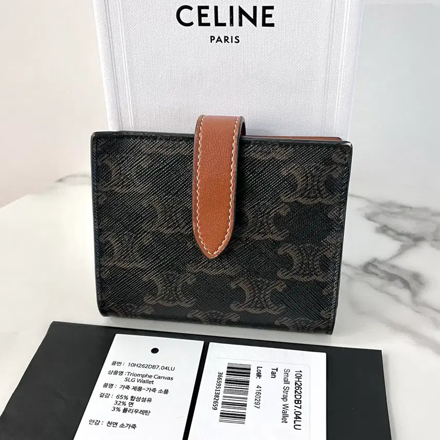 [BUNJANG] Celine Small Strap Bi-fold Wallet / [S급/정품] 셀린느 스몰 스트랩 여성 중지갑 반지갑