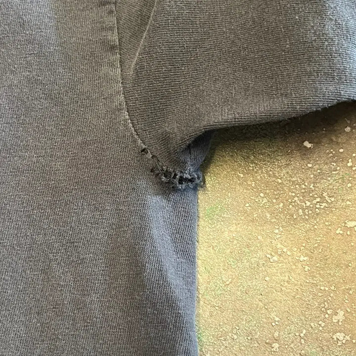 [BUNJANG] 00's [M] Vintage Long Sleeve Biker Flame Skull Graphic Washed Chopper / 00's [M] 빈티지 롱슬리브 바이커 플레임 스컬 그래픽 워싱 쵸퍼