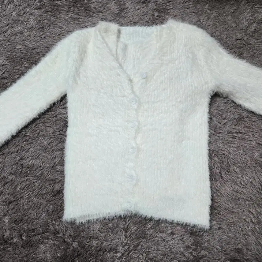 [BUNJANG] Knit Vest and Shorts Set (New) / 부드러운 털 니트 나시 세트 새 상품