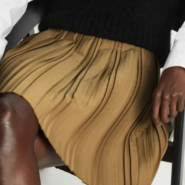 [BUNJANG] COS Pleated Wool Blend Mini Skirt / 코스 플리츠 울 블렌드 미니 스커트