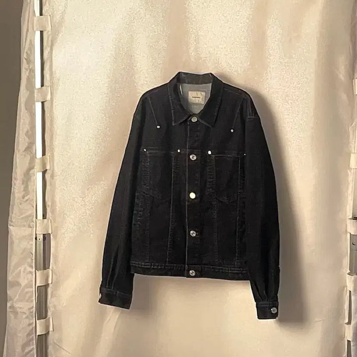 [BUNJANG] Surface Edition Black Velvet Denim Set / 서피스에디션 / 블랙 벨벳 데님 셋업 / M,L