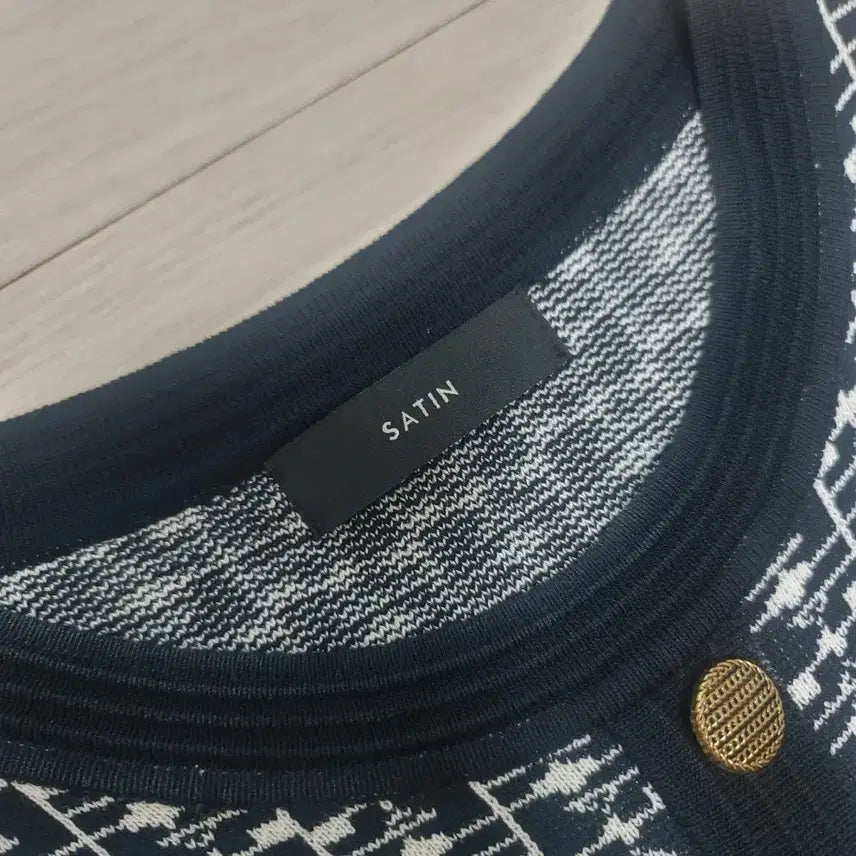 [BUNJANG] Satin Knit Dress 55 / 샤틴 니트 원피스 55