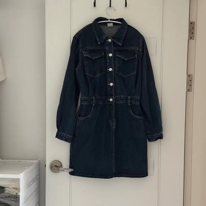 [BUNJANG] Vintage Denim Mini Dress / 빈티지제품 청 데님 미니 원피스