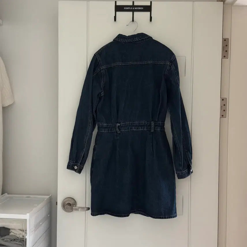 [BUNJANG] Vintage Denim Mini Dress / 빈티지제품 청 데님 미니 원피스