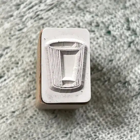 [BUNJANG] Point of View Wooden Stamp - Scissors & Cup / 미용 가위 나무 스탬프 포인트오브뷰 스탬프