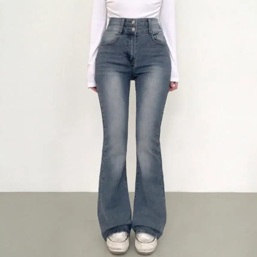[BUNJANG] High-Waist Semi-Bootcut Pants / 하이웨스트 세미부츠컷 팬츠