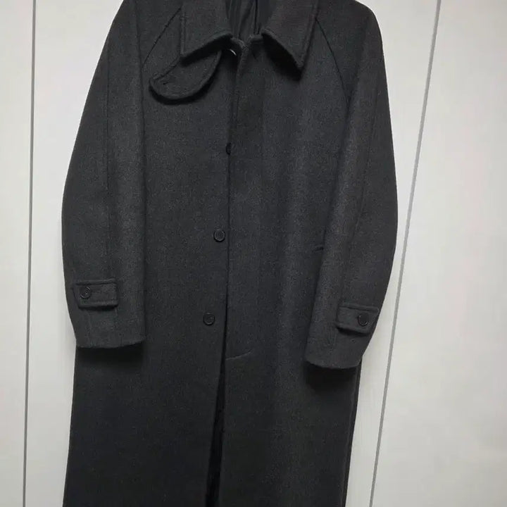 [BUNJANG] Mamagari Cashmere Felt Balmacaan Coat (Gray) Size 48 / 마마가리 캐시펠트 발마칸 48 사이즈 팝니다