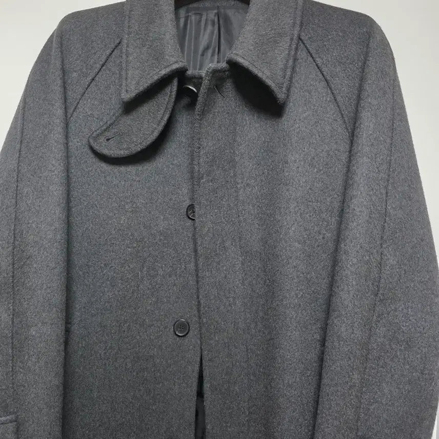 [BUNJANG] Mamagari Cashmere Felt Balmacaan Coat (Gray) Size 48 / 마마가리 캐시펠트 발마칸 48 사이즈 팝니다