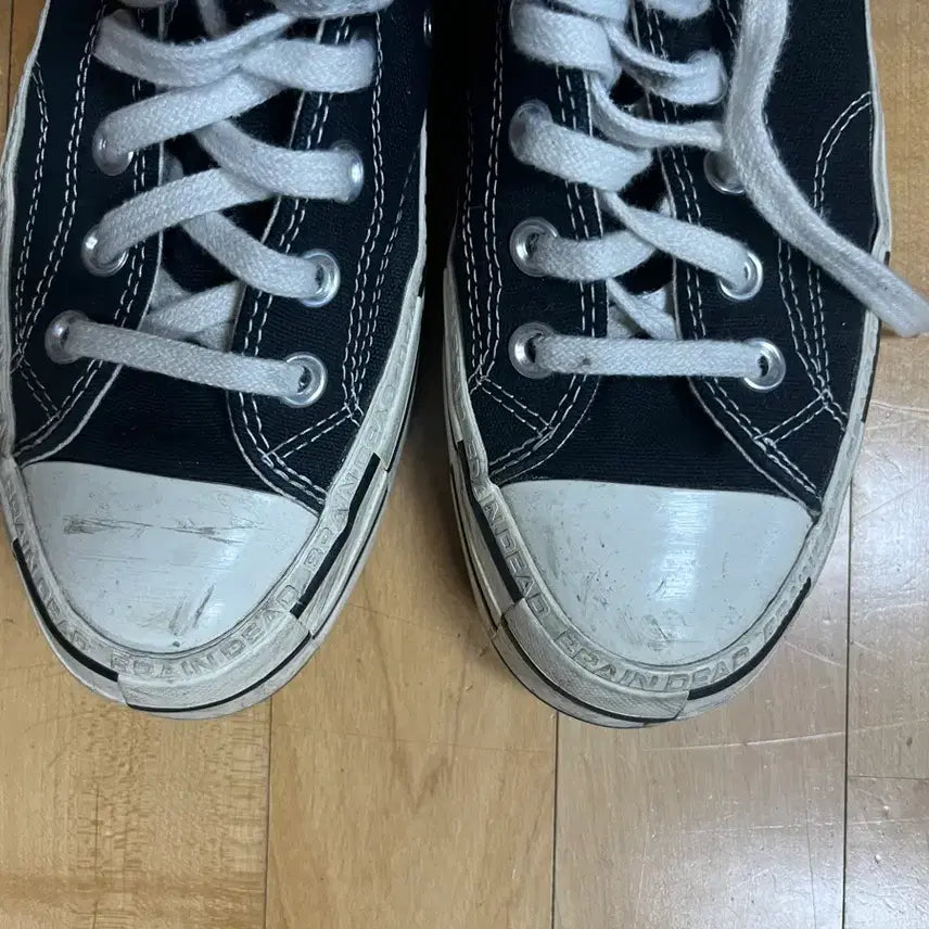 [BUNJANG] Brain Dead Converse Black High Sneakers / 브레인데드 컨버스 블랙 하이 스니커즈