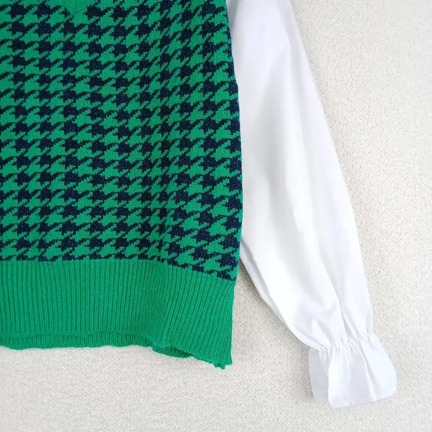 [BUNJANG] LE PITTA Houndstooth Knit (Size 85) / LE PITTA 여성 하운드투스 니트 (85)