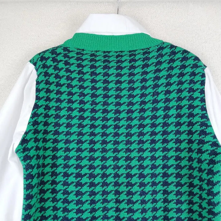 [BUNJANG] LE PITTA Houndstooth Knit (Size 85) / LE PITTA 여성 하운드투스 니트 (85)