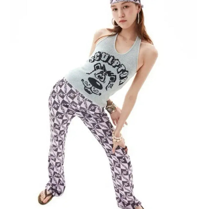 [BUNJANG] Sculptor Checkerboard Pants Pink XS / 새상품) 스컬프터 체커보드 팬츠 핑크