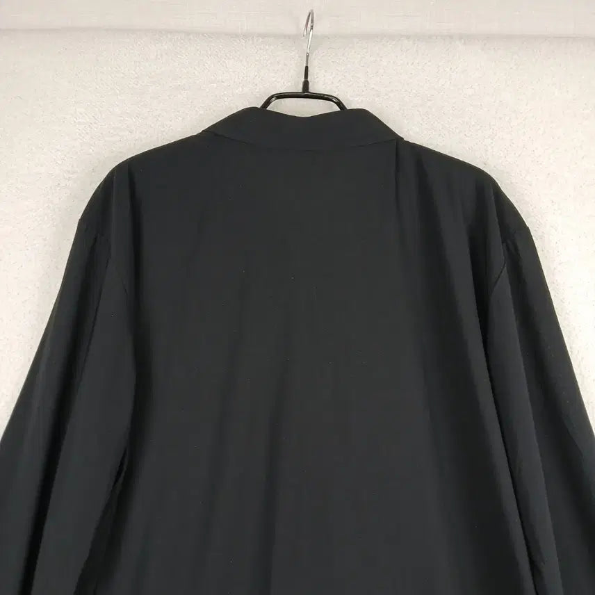 [BUNJANG] WIND FACE Black Zipper Neck Long Sleeve Shirt (110) / WIND FACE 남성  블랙 지퍼넥 긴팔티(110)