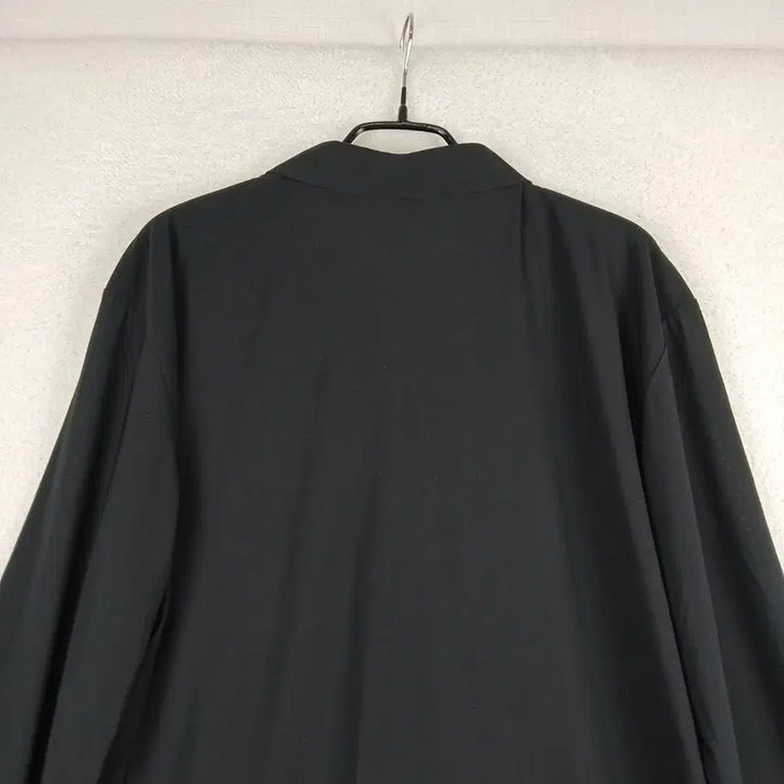 [BUNJANG] WIND FACE Black Zipper Neck Long Sleeve Shirt (110) / WIND FACE 남성  블랙 지퍼넥 긴팔티(110)