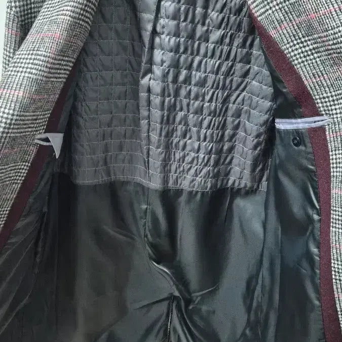 [BUNJANG] Earth & Dam Check Wool Coat (Size 95) / 백화점 구매) 어스앤댐 체크 울 코트 95 사이즈 거의 새것