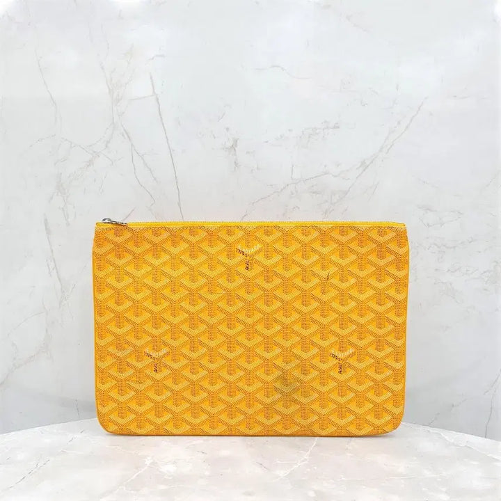 [BUNJANG] Goyard Special Yellow Sena Clutch MM / 고야드 스페셜 옐로우 세나 클러치 MM