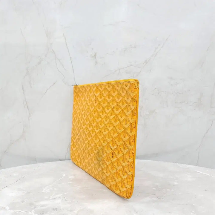 [BUNJANG] Goyard Special Yellow Sena Clutch MM / 고야드 스페셜 옐로우 세나 클러치 MM