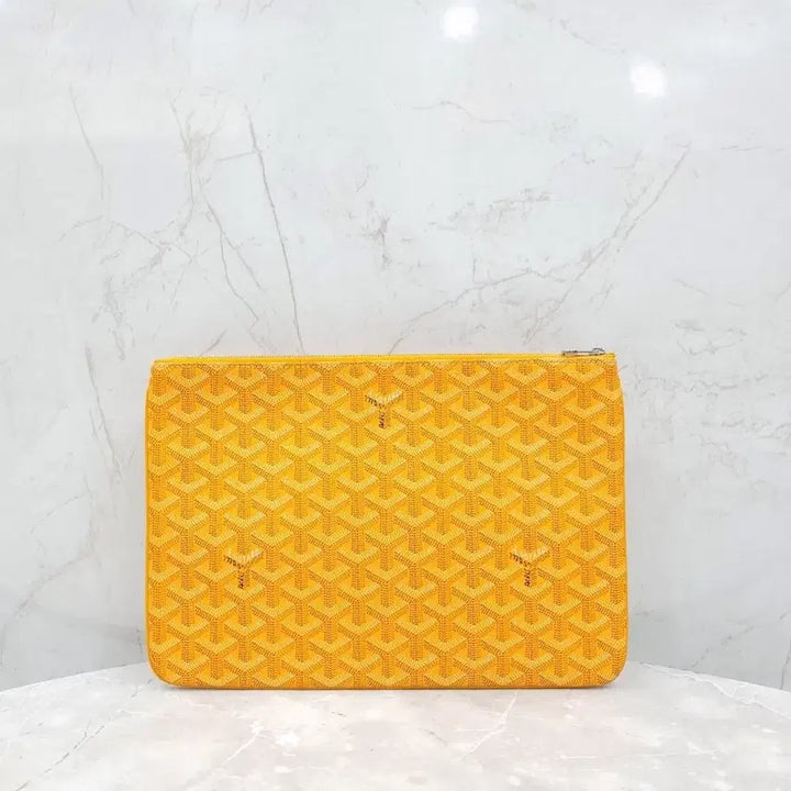 [BUNJANG] Goyard Special Yellow Sena Clutch MM / 고야드 스페셜 옐로우 세나 클러치 MM