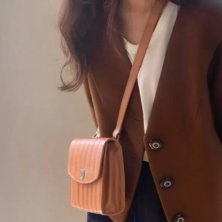 [BUNJANG] Minimute Flap Bag Caviar Camel / 실사0/ 미닛뮤트 플랩백 캐비어 카멜(상태 최상)