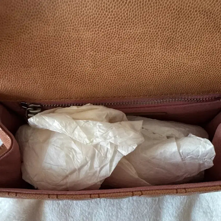 [BUNJANG] Minimute Flap Bag Caviar Camel / 실사0/ 미닛뮤트 플랩백 캐비어 카멜(상태 최상)