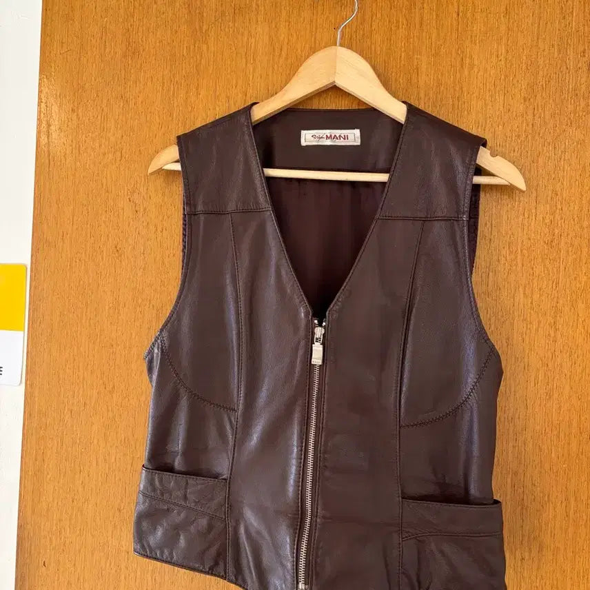 [BUNJANG] Leather Vest / 여성 가죽베스트