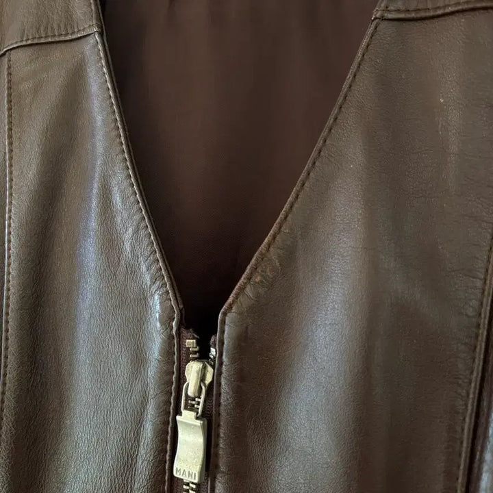 [BUNJANG] Leather Vest / 여성 가죽베스트