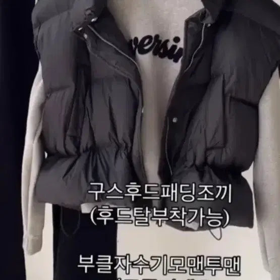 [BUNJANG] Free Goose Down Padded Vest / 구스 다운 패딩 조끼 free