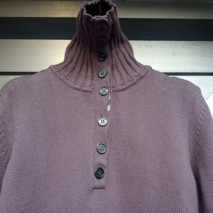 [BUNJANG] Burberry Women's Turtleneck Sweater / 정품 버버리 여성 목폴라 니트티셔츠 M 상태우수