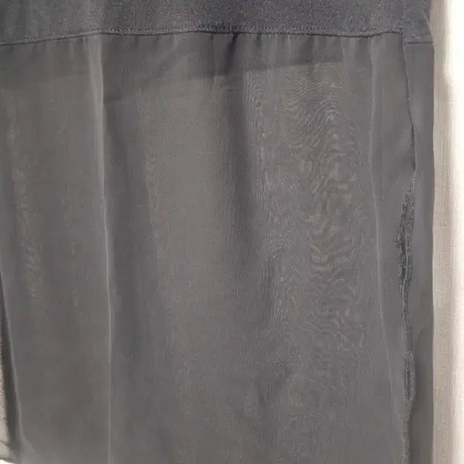 [BUNJANG] Black See-Through Layered Sleeveless Top / 블랙 시스루 레이어드 민소매