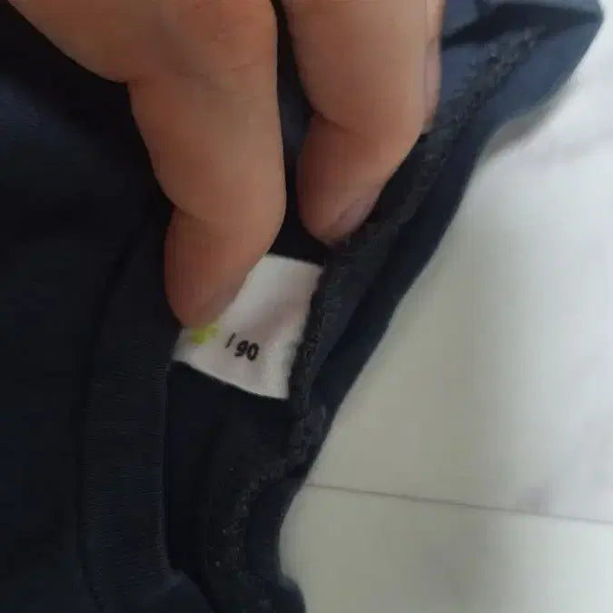 [BUNJANG] Navy Patterned Short Sleeve T-shirt / 무늬 반팔 티셔츠 네이비 아동