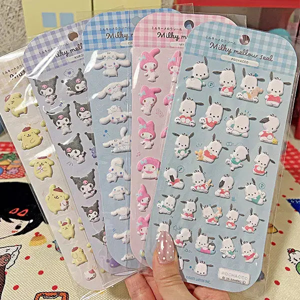 [BUNJANG] Sanrio Milky Mellow Sticker / [산리오] 폭신폭신 밀키 멜로우 스티커 (1매) 다꾸