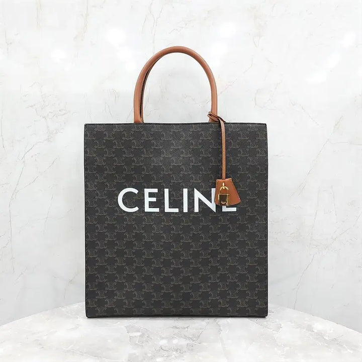[BUNJANG] Celine Triomphe Canvas Vertical Cabas Bag / 셀린느 트리오페 캔버스 버티컬 카바스 백 191492BZK