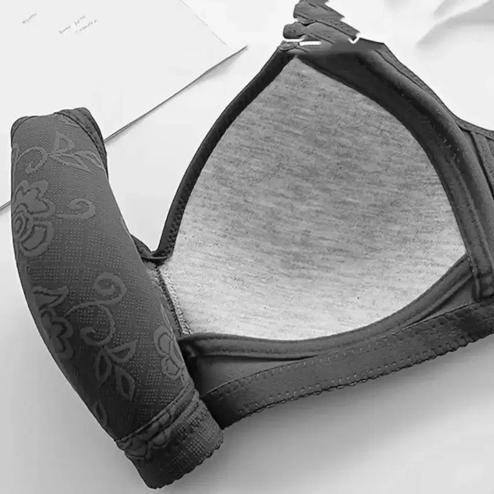 [BUNJANG] Flower Big Bra (No Wire) - Black / 새상품 플라워 빅브라 (노와이어)