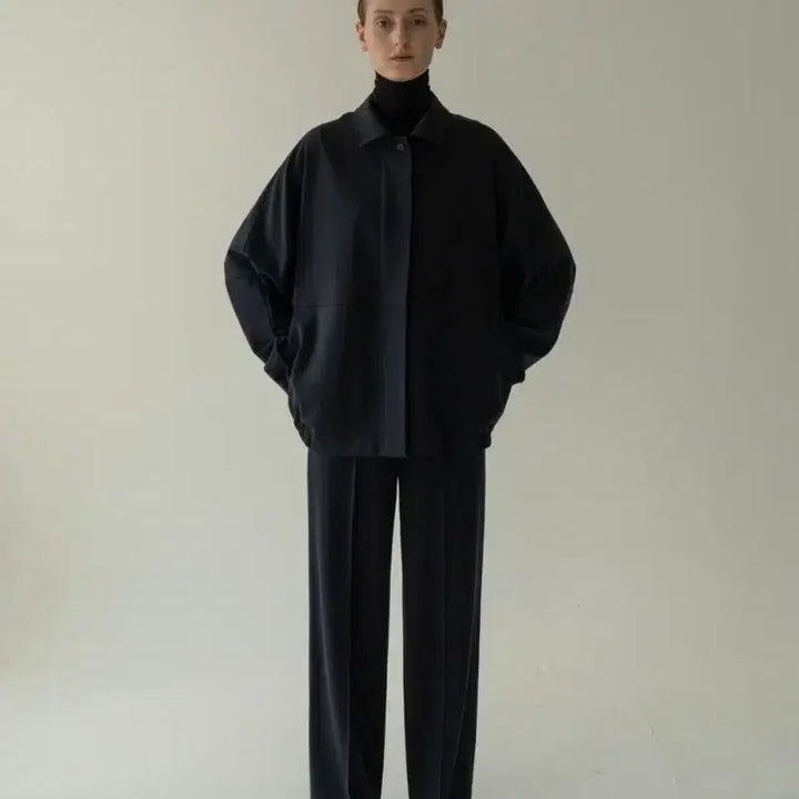 [BUNJANG] Moia Banding Blazer - Deep Navy / 모이아 밴딩 블레이저 banding blazer