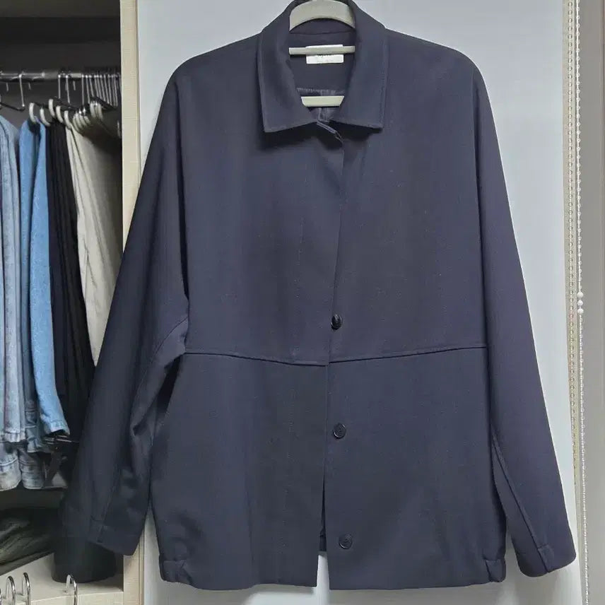 [BUNJANG] Moia Banding Blazer - Deep Navy / 모이아 밴딩 블레이저 banding blazer