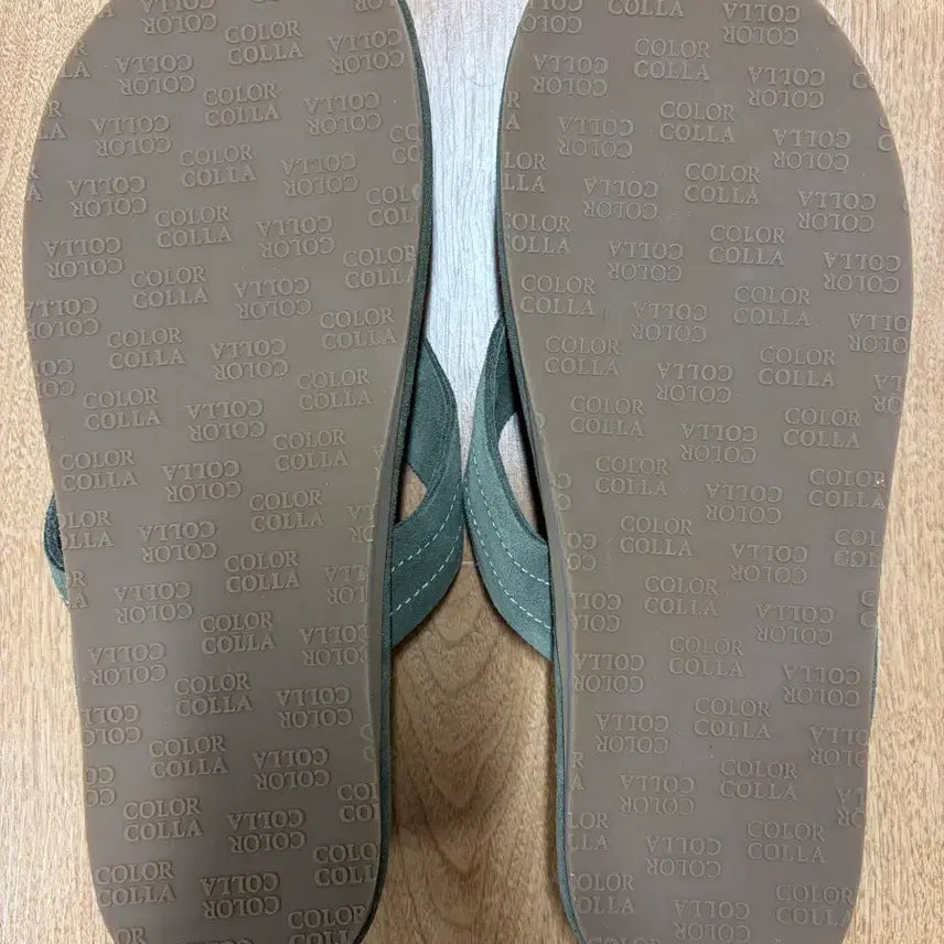 [BUNJANG] Colorcola Suede Flip Flops (Khaki) - 260mm / 컬러콜라 스웨이드 플립플랍 260 새제품 판매합니다.