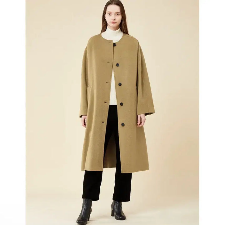 [BUNJANG] Studio Tomboy Oversized Wool Long Coat / 스튜디오 톰보이  오버핏 울 롱 코트 free