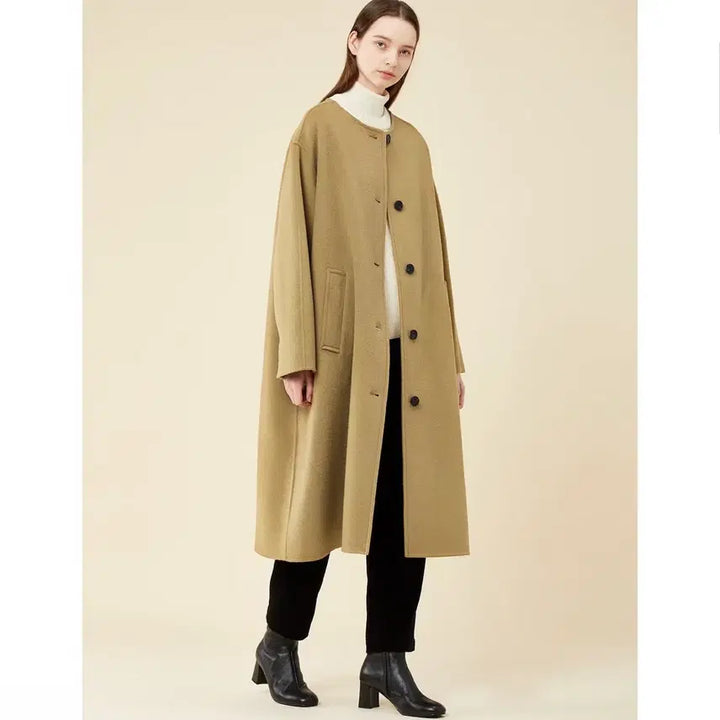 [BUNJANG] Studio Tomboy Oversized Wool Long Coat / 스튜디오 톰보이  오버핏 울 롱 코트 free