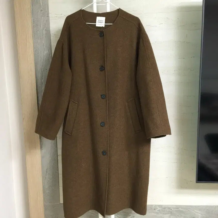 [BUNJANG] Studio Tomboy Oversized Wool Long Coat / 스튜디오 톰보이  오버핏 울 롱 코트 free