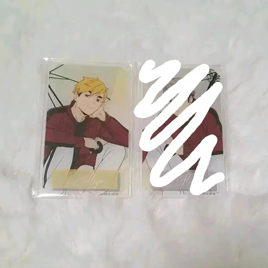 [BUNJANG] Haikyu Acrylic Card Atsumu and Osamu / 하이큐 우산 아크릴 카드 아츠무