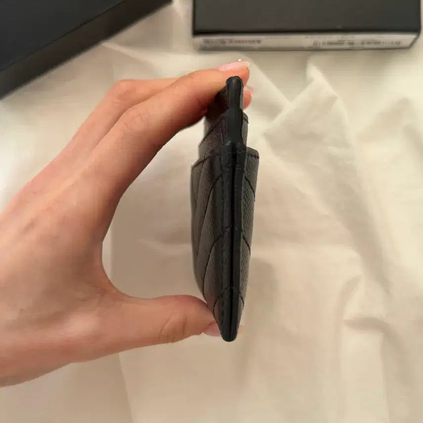 [BUNJANG] Saint Laurent Matelasse Card Wallet / [정품] 생로랑 마틀라쎄 카드지갑 금장