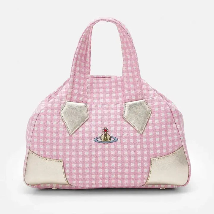 [SOLD OUT] 비비안웨스트우드 아카이브 핑크 체크 야스민백