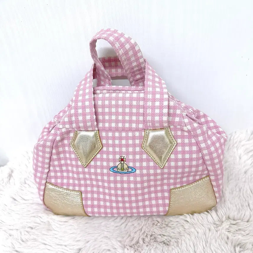 [SOLD OUT] 비비안웨스트우드 아카이브 핑크 체크 야스민백